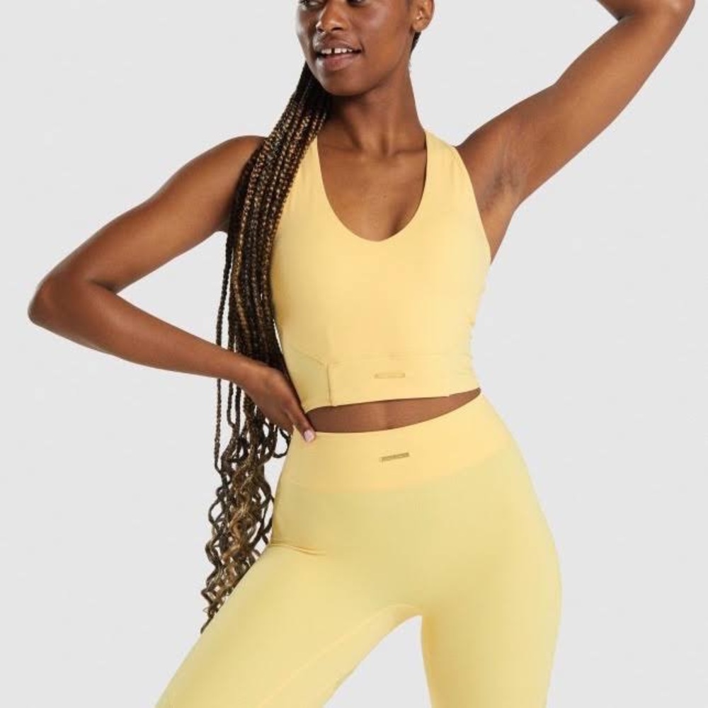Whitney Simmons x Gymshark yellow set